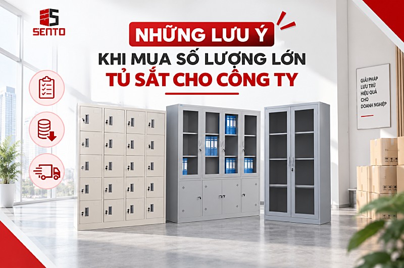 Những lưu ý khi mua số lượng lớn tủ sắt cho công ty