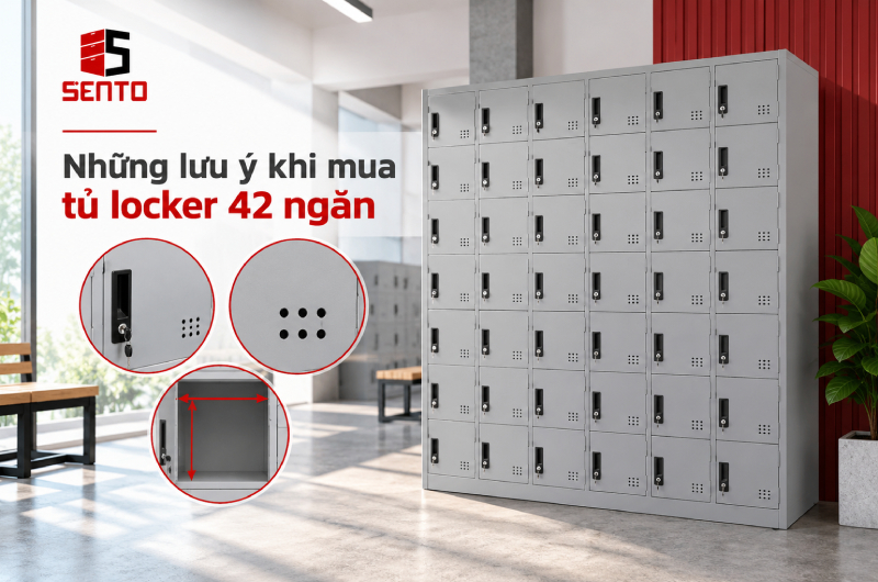 Những lưu ý khi mua tủ locker 42 ngăn