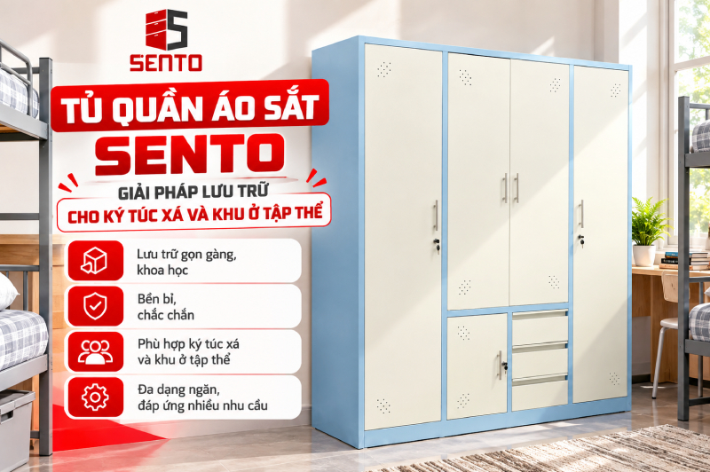 Tủ quần áo sắt cho ký túc xá: Nên chọn loại nào?