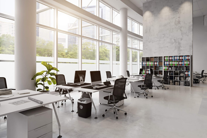Mẫu văn phòng làm việc hiện đại trên 500m2