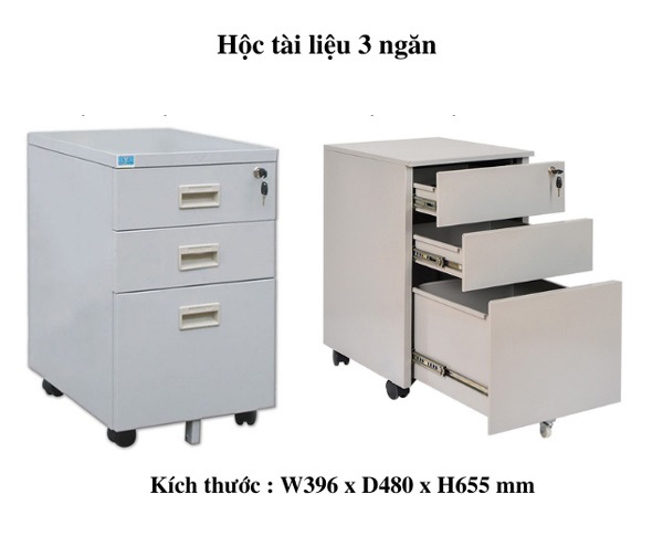 Tủ hộc 3 ngăn đựng tài liệu