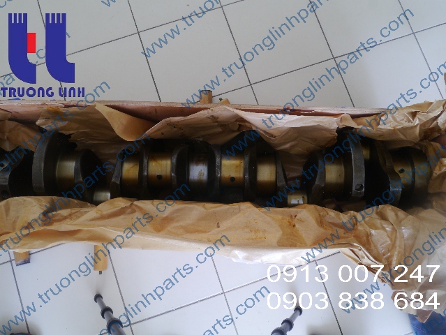Trục Cơ - Trục Khuỷu Động Cơ S6D140 Máy Xúc Lật Komatsu WA500-1