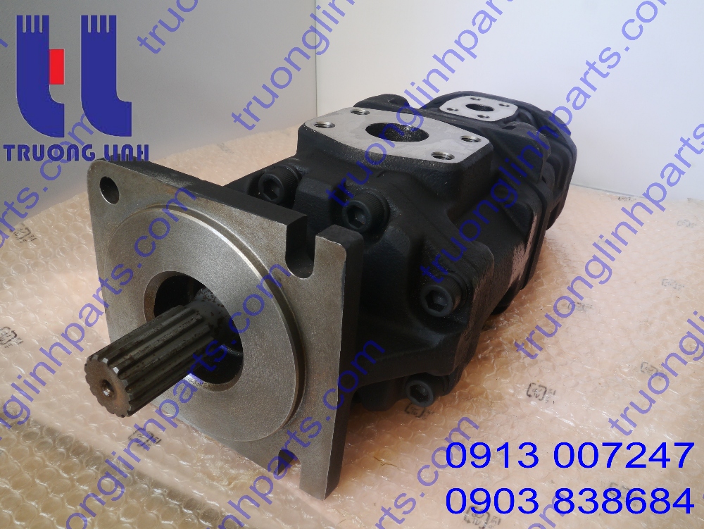 hydraulic pump bánh răng kawasaki, hydraulic gear  pump 2 tầng, 80Z-III