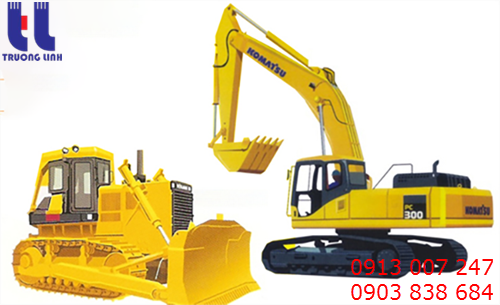 Máy ủi, máy đào công trình Komatsu 