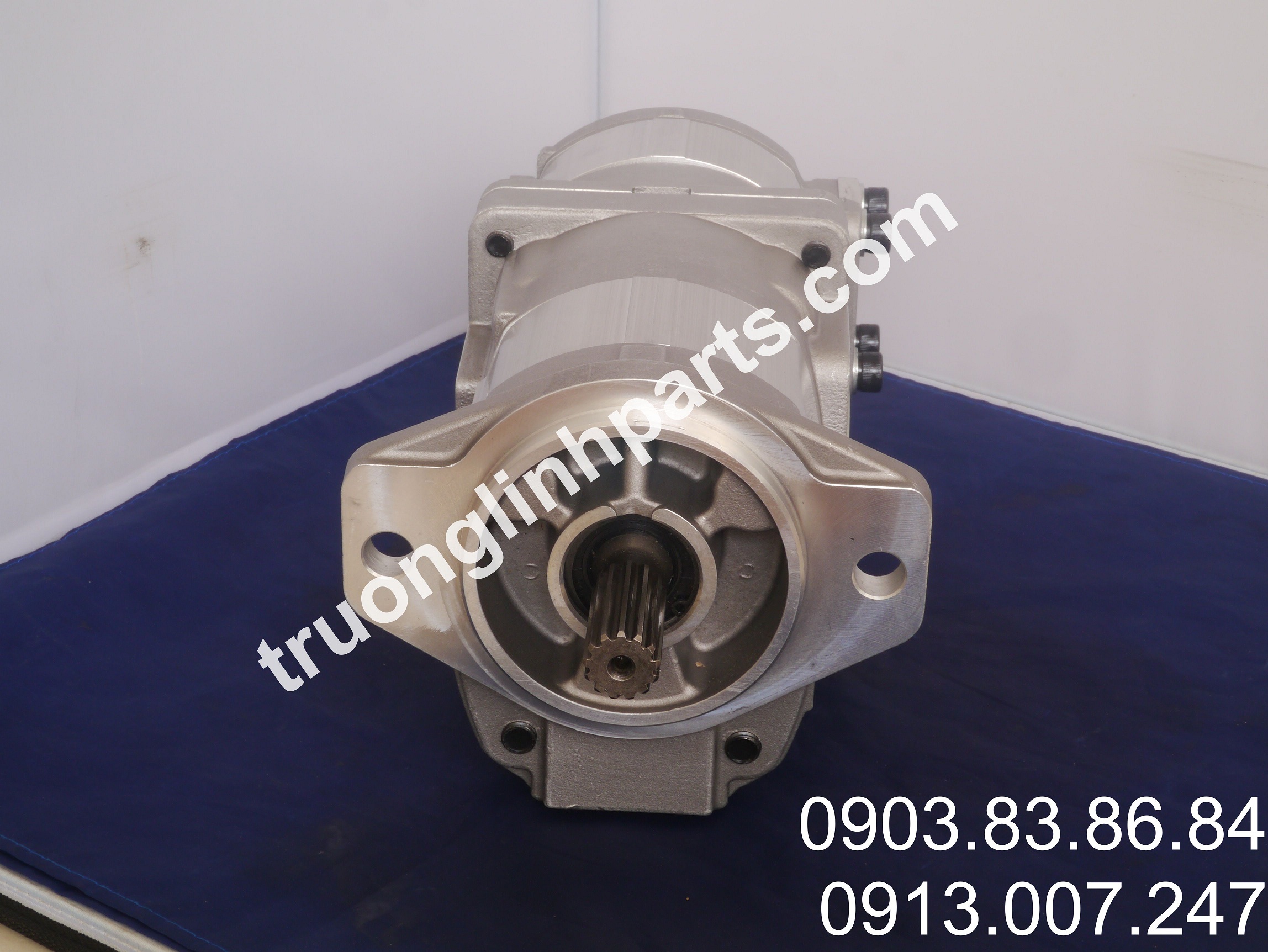 hydraulic pump - hydraulic gear  pump - Bơm Nâng Hạ 705-51-20140 Xe Wheel Loader WA300-1, WA320-1  - Bơm Hai Tầng