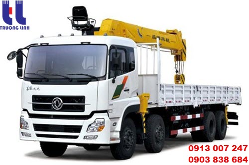 Xe tải với cẩu di động tiện lợi 