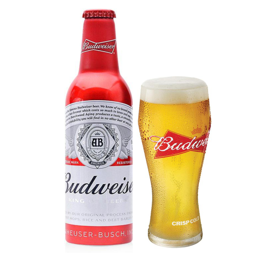 Bia Budweiser 5% – Chai nhôm 355ml – Thùng 24 Chai