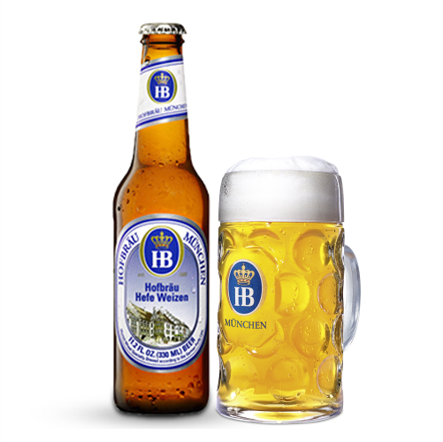Bia Hofbräu Hefe Weizen 5.1% – Chai 330ml – Thùng 24 Chai