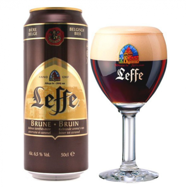Bia Leffe Brune 6.5% – Lon 500ml