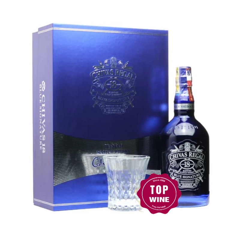 RƯỢU CHIVAS REGAL 18 BLUE - HỘP QUÀ TẾT 2019