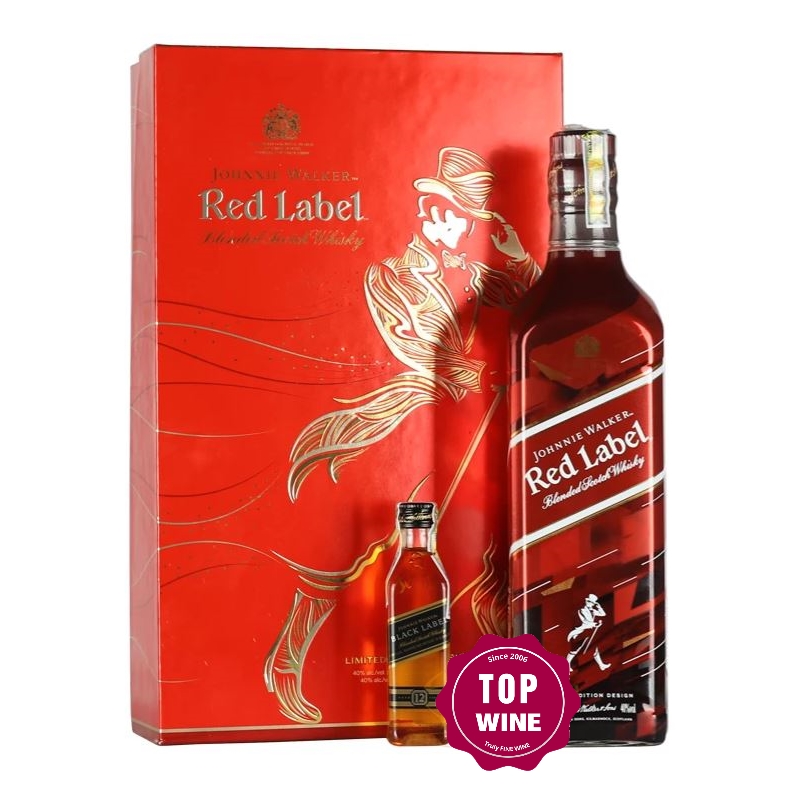 RƯỢU JOHNNIE WALKER RED LABEL - HỘP QUÀ TẾT 2019
