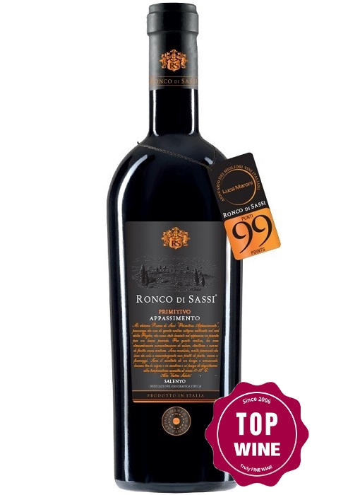 Rượu vang Ronco di Sassi Primitivo Appassimento 2018