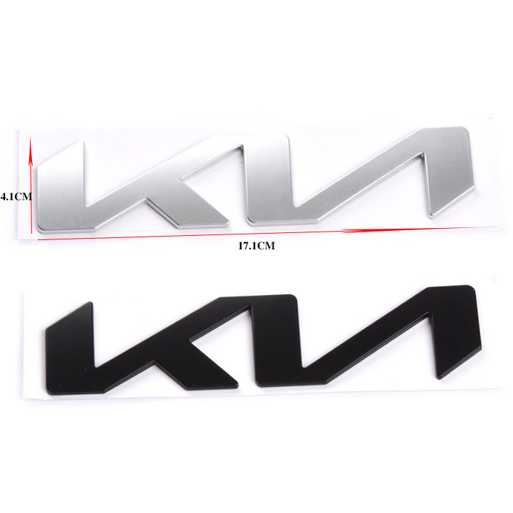 Logo chữ nổi KN dán đuôi xe hơi KIA KNSorento K2, K3, K5 – VOLCANO.VN