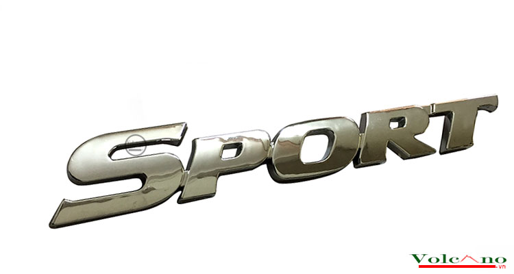 Logo nổi Sport dán trang trí xe-SP02 (Ảnh 1)