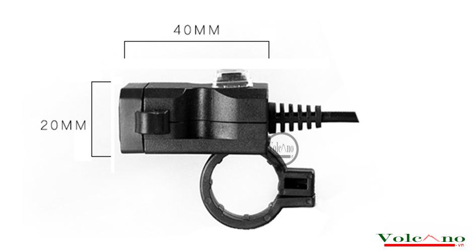 SẠC ĐIỆN THOẠI XE MÁY 2 CỔNG USB 12 - 24V sac dien thoai xe may 4 0b88b108 35f9 47e8 982e e0d3176e0fed