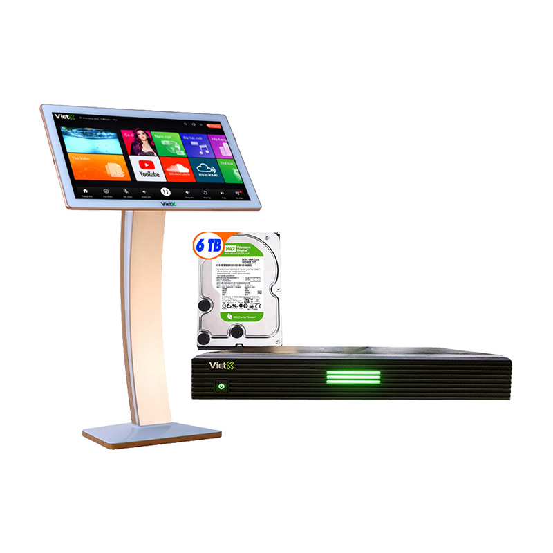 Combo VietKTV HD Plus 6TB + Màn 22 inch