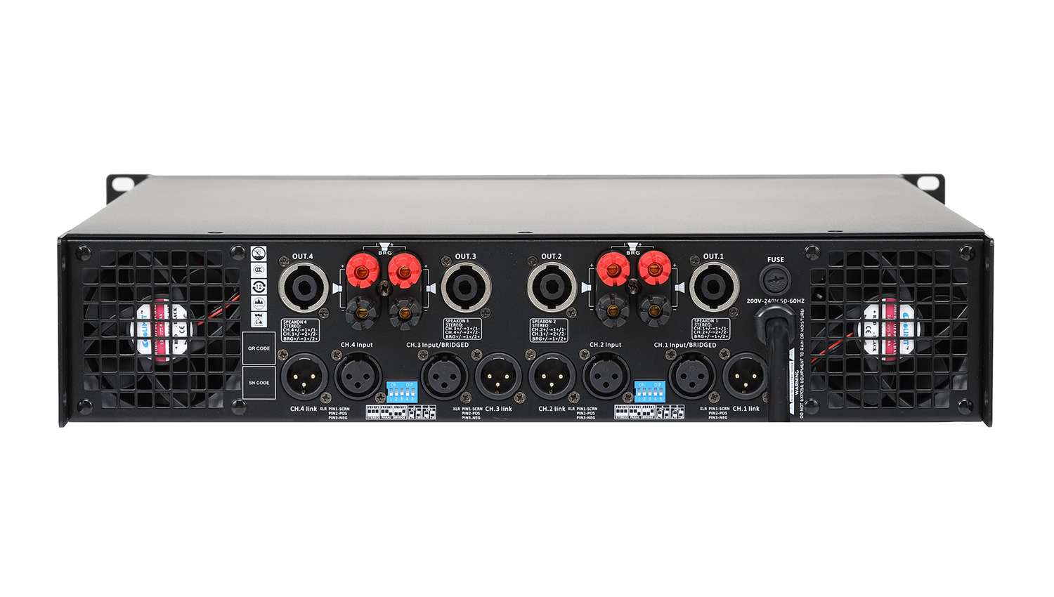 Cục Đẩy Công Suất 4 Kênh AAP TD8004 (Nguồn xuyến, Class H, 800W)