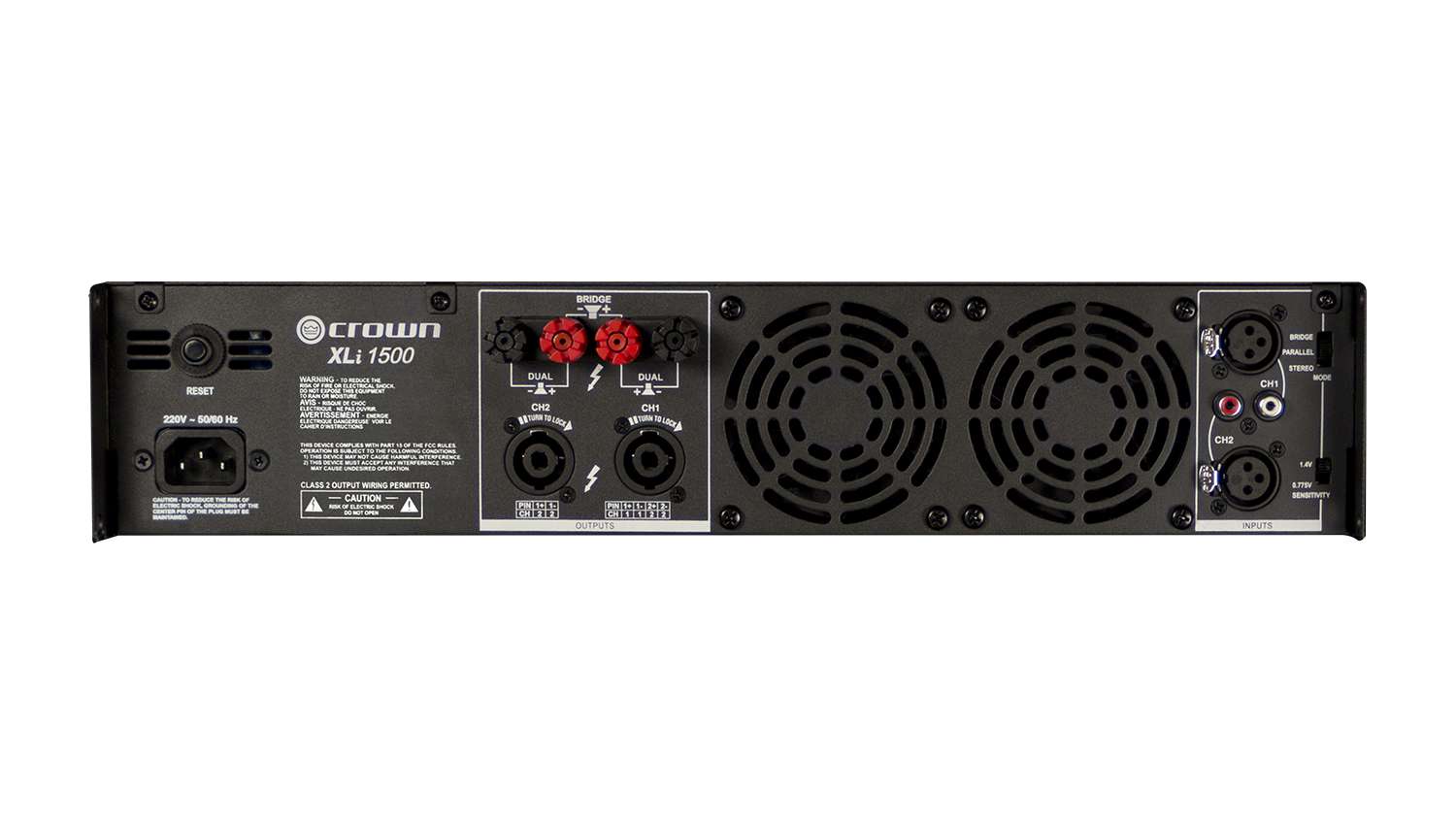 Cục đẩy công suất 2 kênh Crown XLi1500 (Nguồn xuyến, Class AB, 330W)