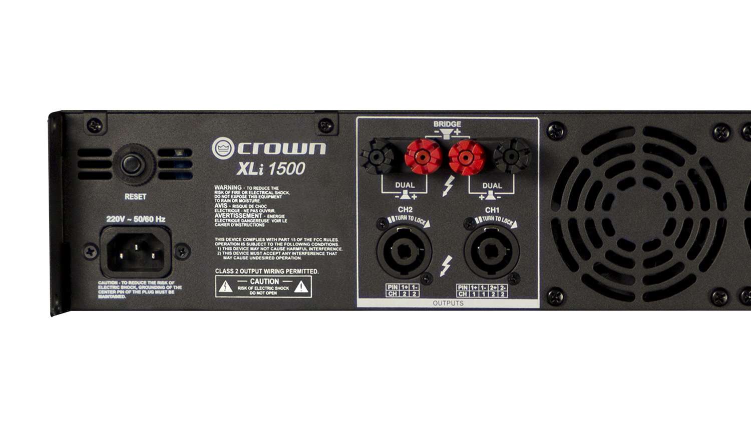 Cục đẩy công suất 2 kênh Crown XLi1500 (Nguồn xuyến, Class AB, 330W)
