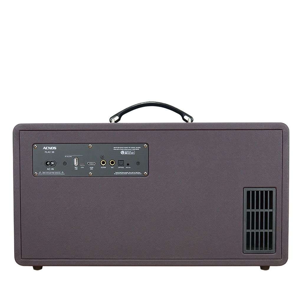 Loa xách tay Acnos Flac 36 (200W, Bluetooth 5.0, kèm 2 tay micro)