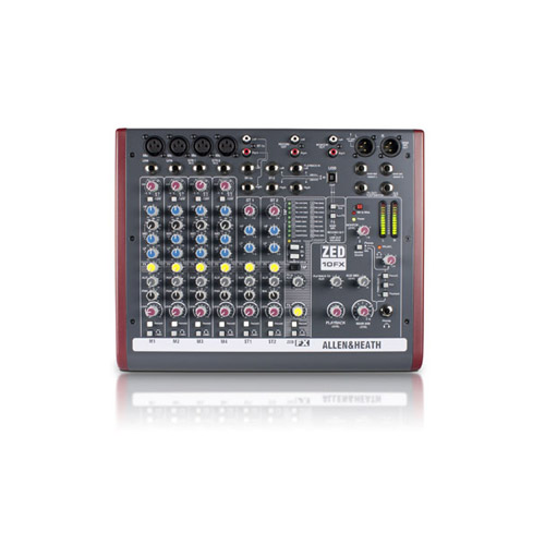 Mixer Allen & Heath ZED-10FX (Mixer Analog, 4 Mic/Line Input, 2 Stereo)
