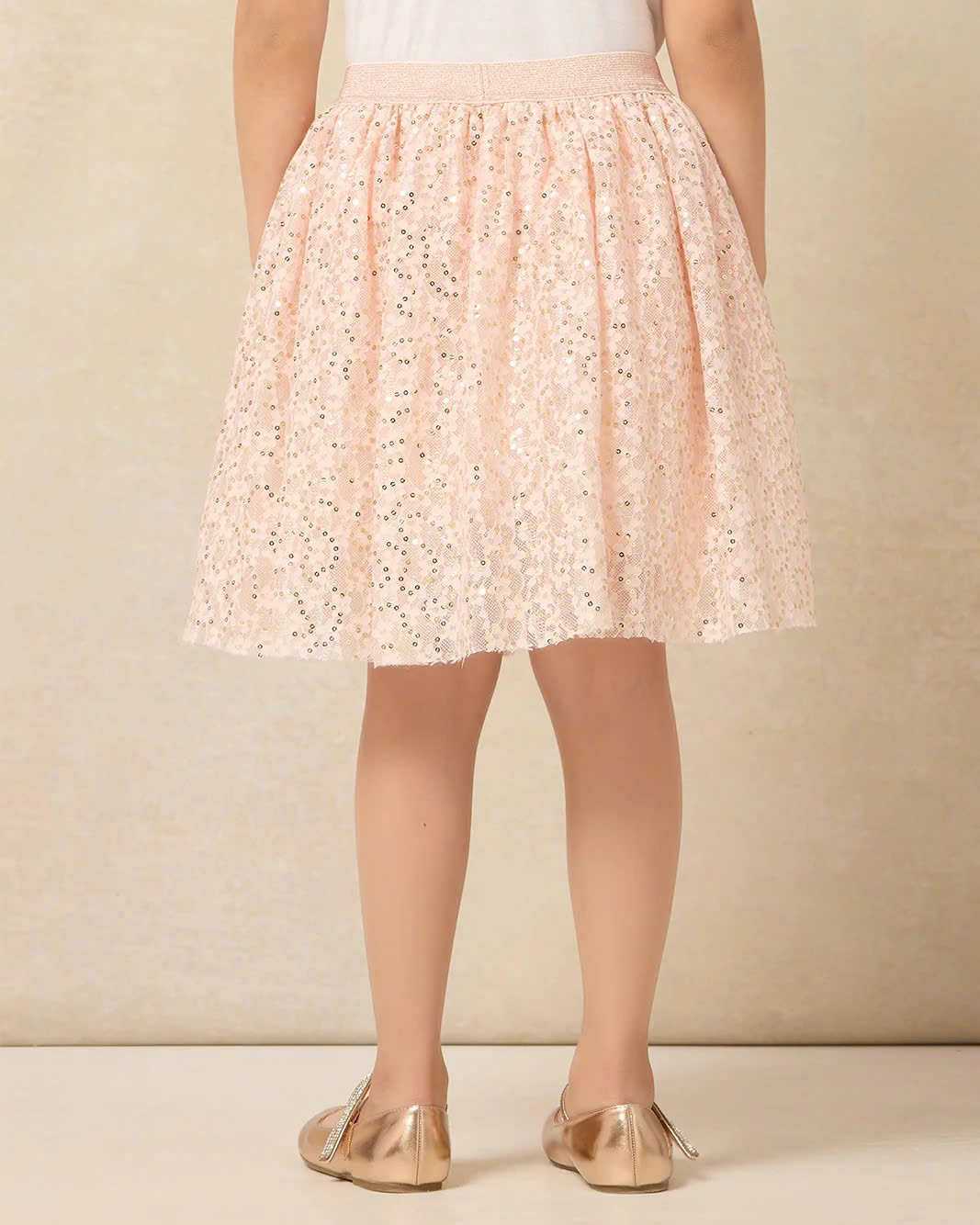 Chân váy hồng sequin hàng Redtag xuất cho bé