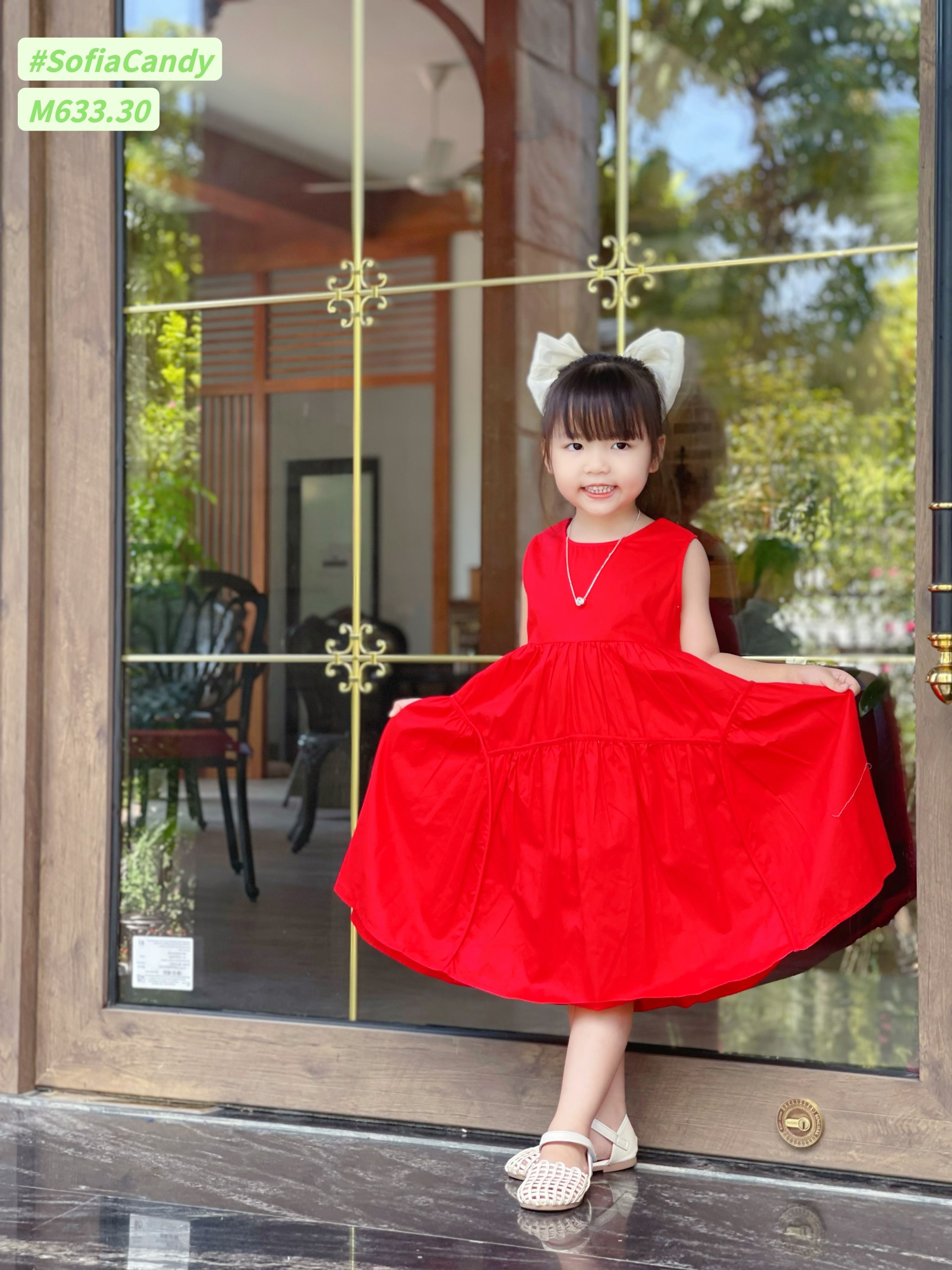 HCM]Đầm váy công chúa bé gái váy noel tuần lộc siêu xinh cho bé từ 7kg đến  25kg (màu đỏ) | Lazada.vn