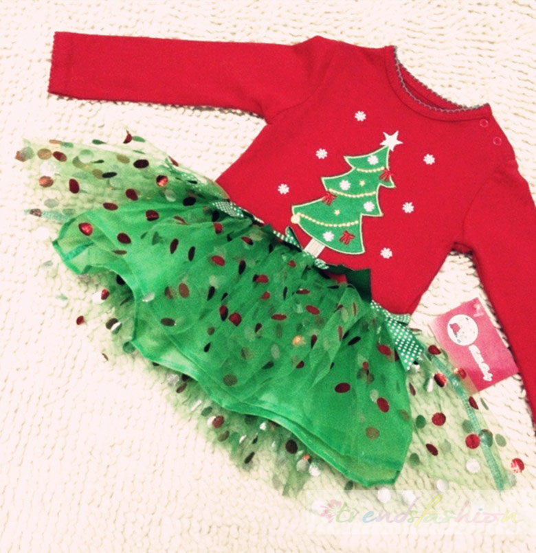 Váy Noel cho bé gái_Tặng kèm Móc Khóa Noel - Tìm Voucher