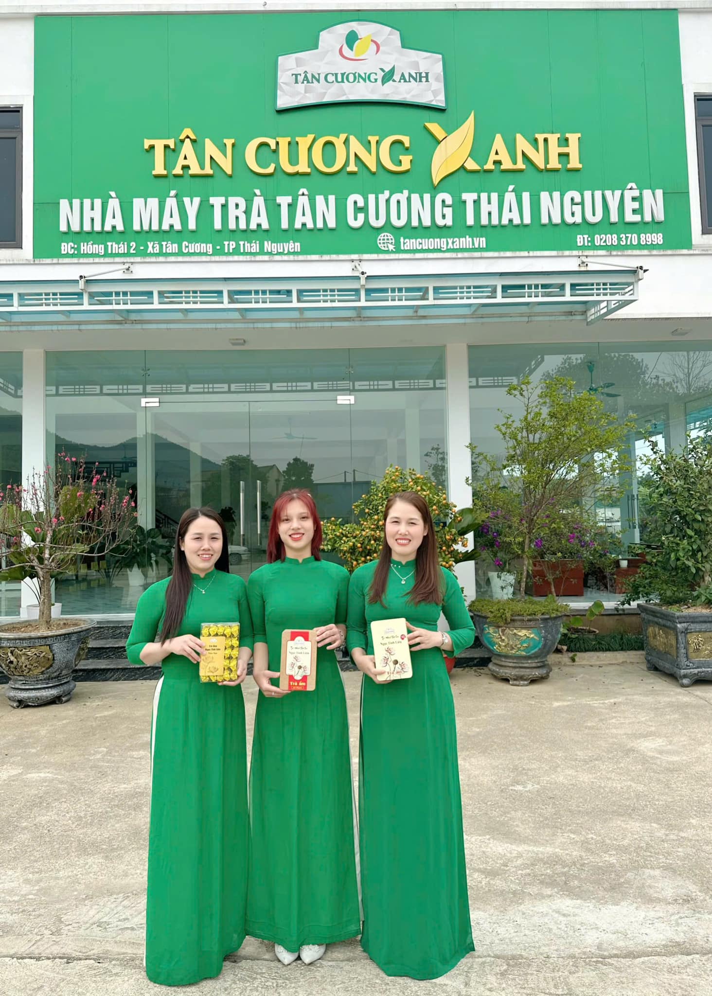 Những bó hoa trà Thái Nguyên – Quà tặng độc đáo khi mua trà tại hệ thống Tân Cương Xanh