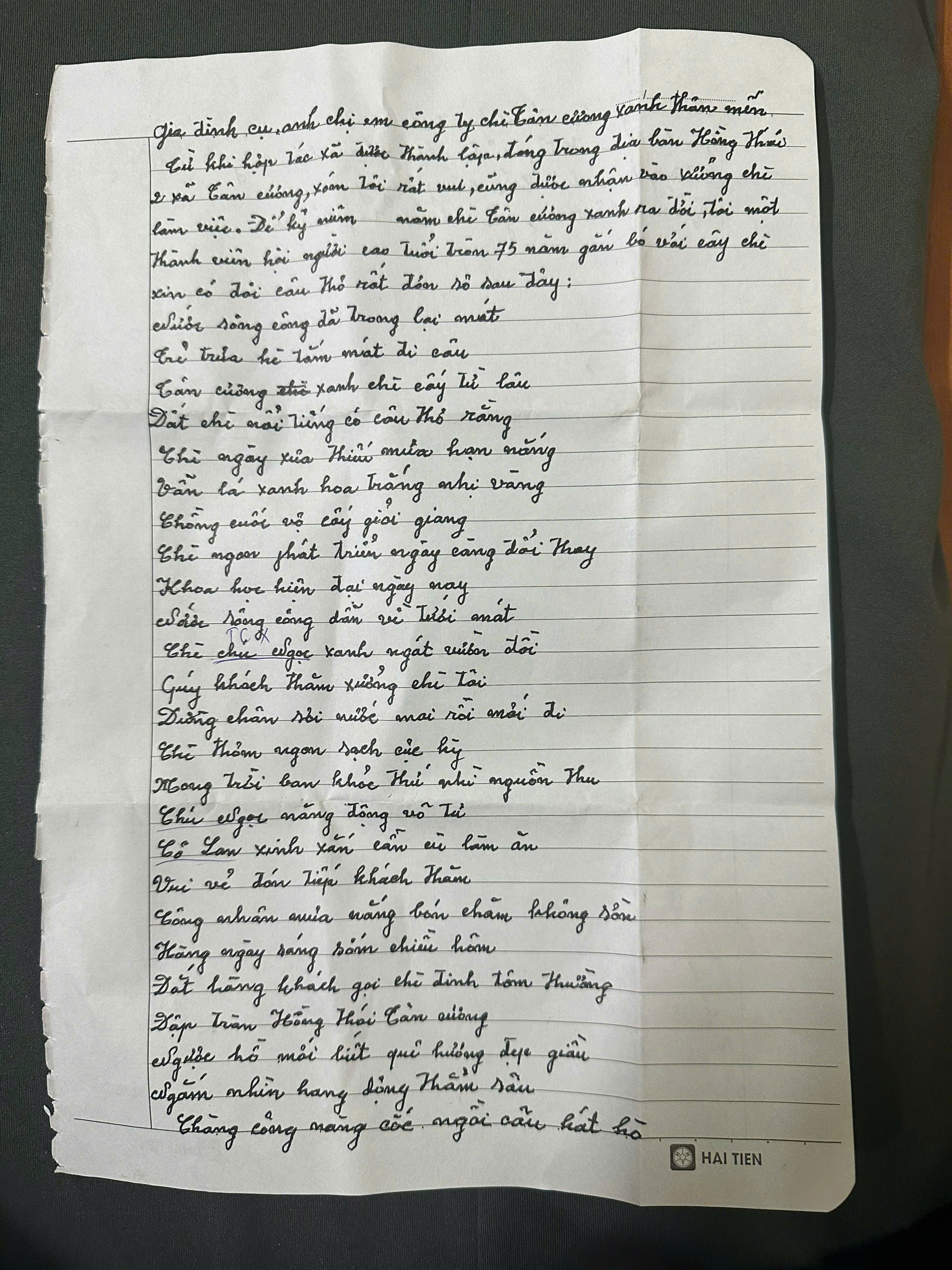 Bài Thơ Hay Và Cảm Động Của Người Dân Địa Phương Xã Tân Cương Viết Tặng Cho Tân Cương Xanh