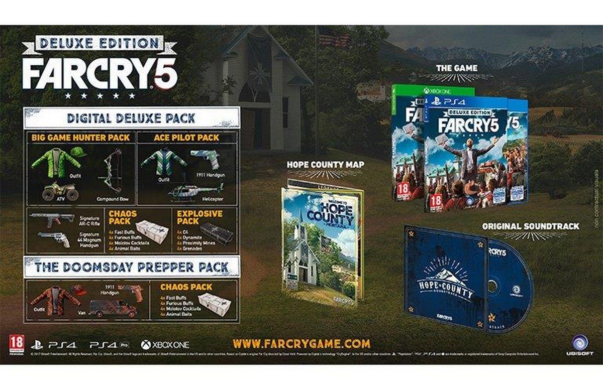 Far pack. FARCRY 5 Delux Edition. Far Cry 5 Gold Edition. Коллекционное издание far Cry 5. Far Cry 5 Gold Edition ps4.