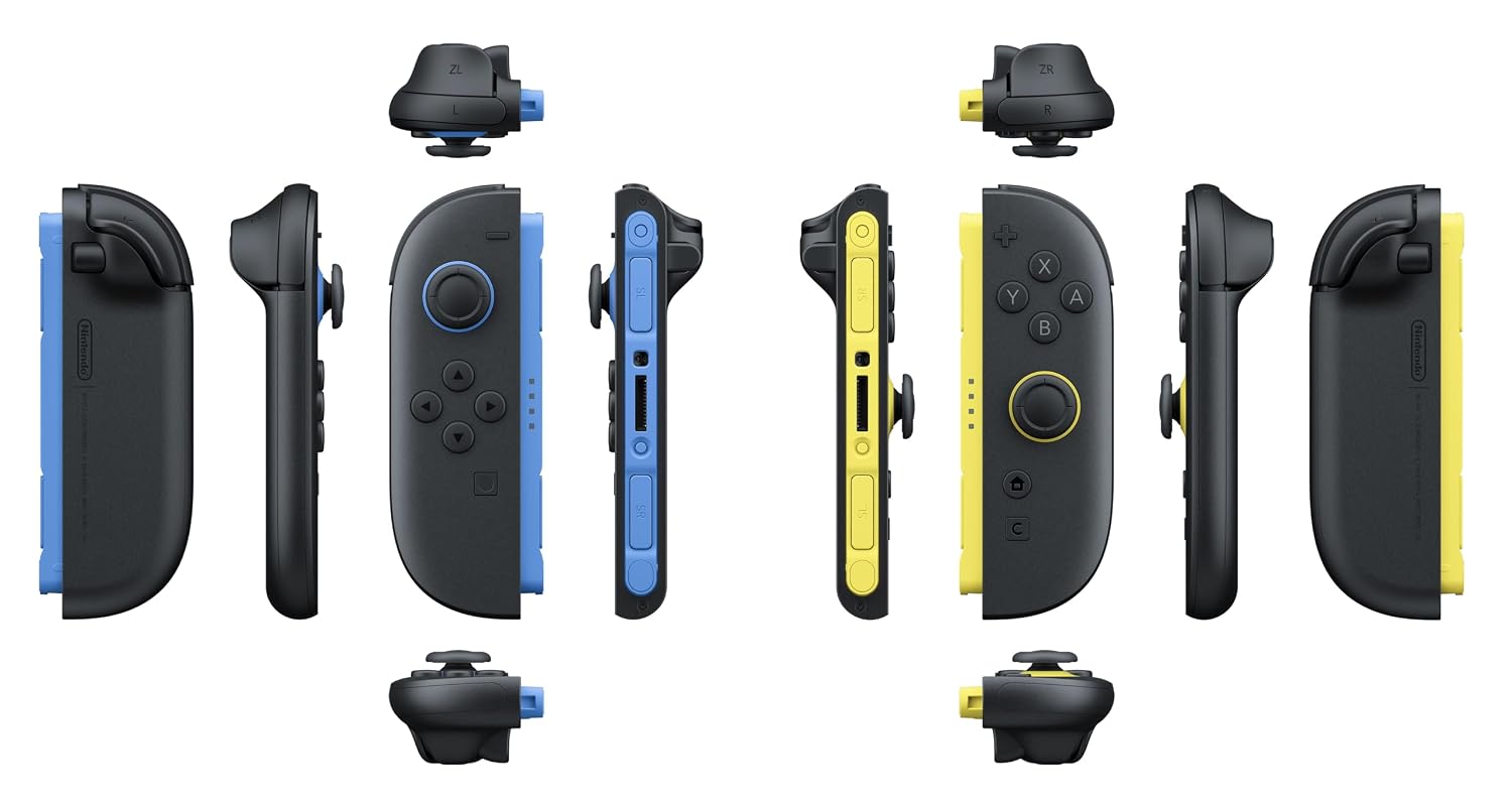 Joy Con Controllers Blue/Light Yellow