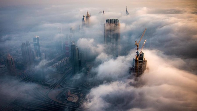Chiêm ngưỡng Dubai huyền ảo trong sương mù