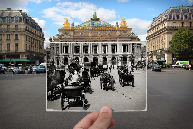 Paris thay đổi thế nào trong chùm ảnh “ngày ấy- bây giờ”