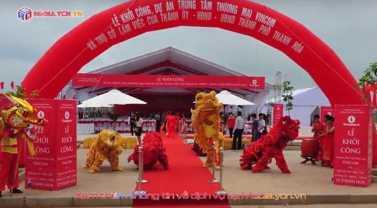 Dịch vụ chụp ảnh sự kiện khởi công TTTM Vincom Thanh Hóa
