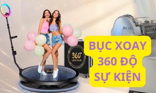 Bục xoay 360 độ check in sự kiện cho người tham gia - phù hợp với những sự kiện nào?
