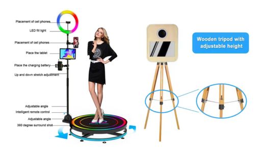 Tổ chức sự kiện chuyên nghiệp với Photobooth và Bục xoay check in của YCN Media