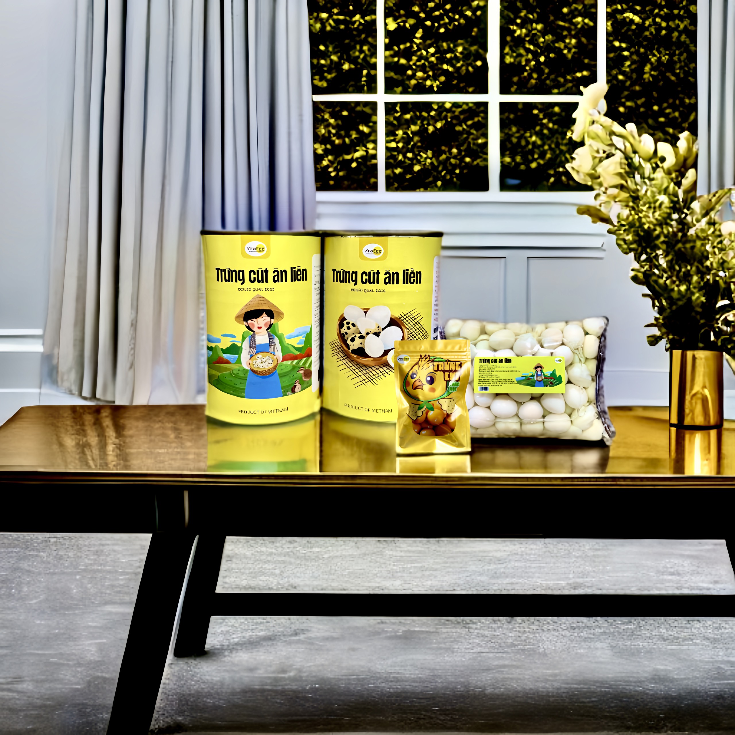 TRỨNG CÚT BÓC VỎ - THANH TRÙNG - TIỆT TRÙNG - THẢO MỘC VINAEGG