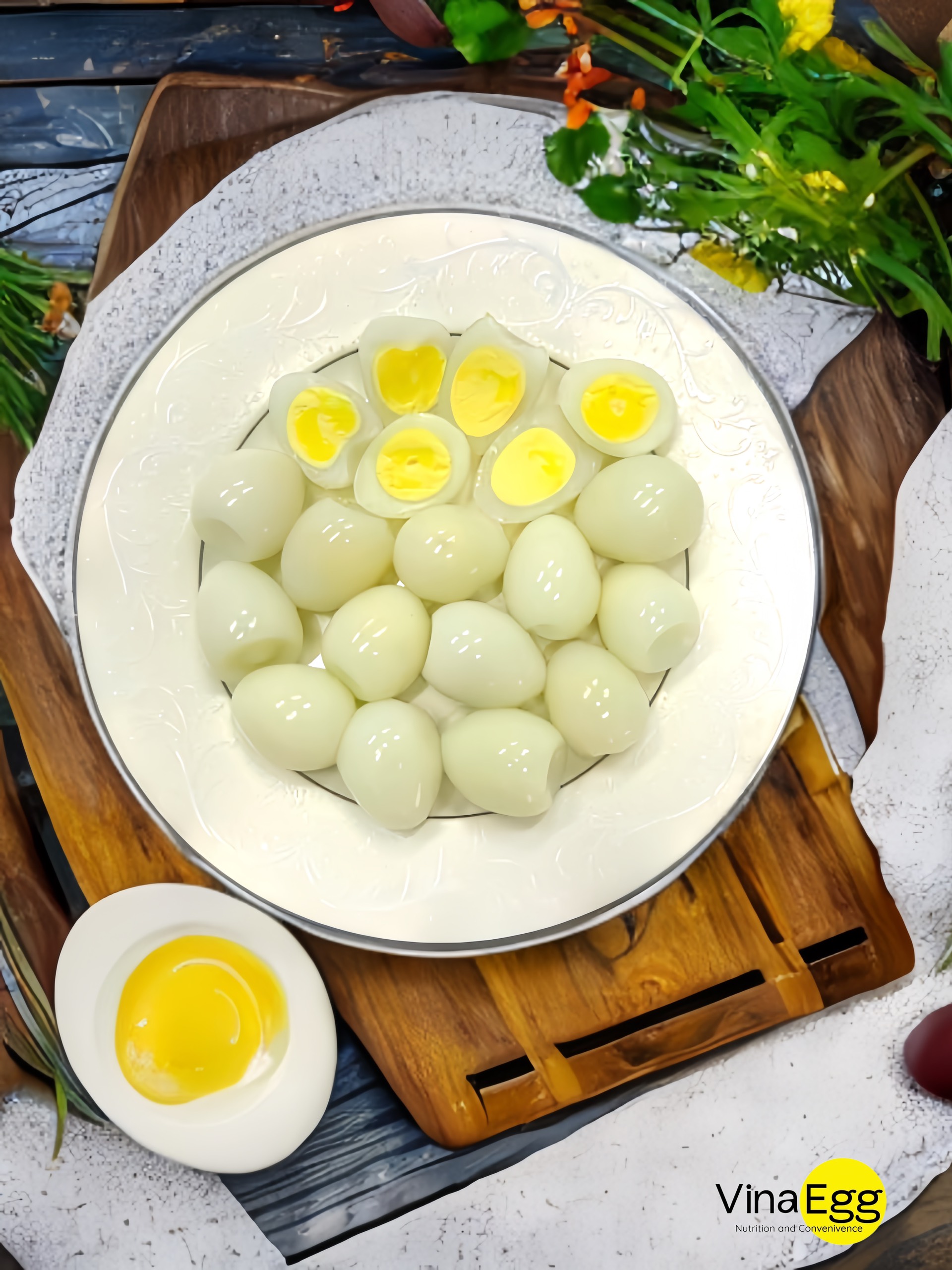 CÁCH LÀM CHẢ CÁ CHIÊN TỪ TRỨNG CÚT BÓC VỎ - VINAEGG