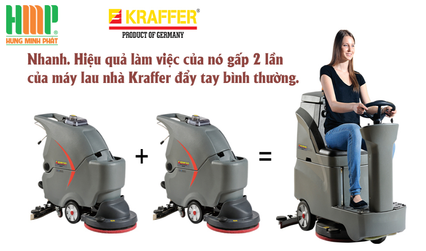 Máy chà sàn ngồi lái Kraffer GM-AC