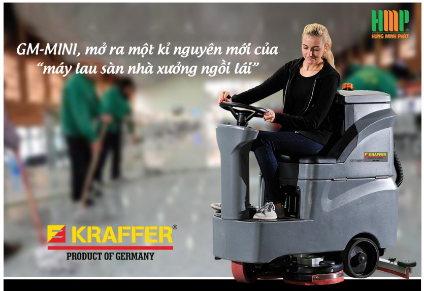 Máy chà sàn ngồi lái Kraffer GM-MINI