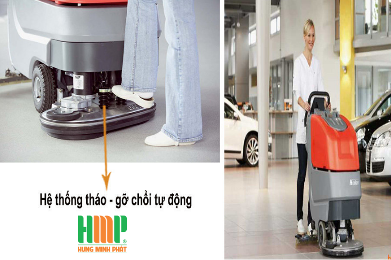 Máy chà sàn liên hợp Hako Scrubmaster B45