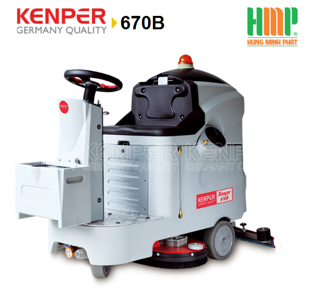 Máy chà lau sàn ngồi lái Kenper RANGER 670B