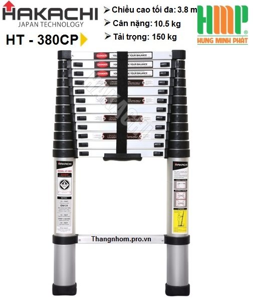 Thang nhôm rút gọn Hakachi HT-380 CP