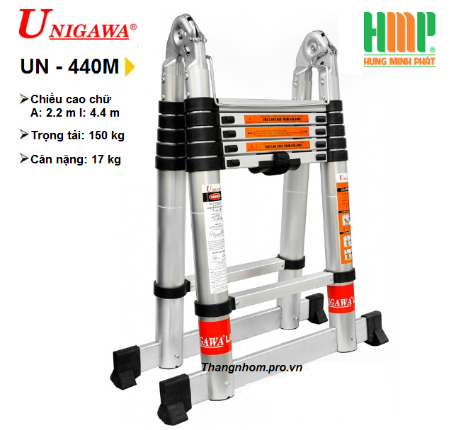 Thang nhôm rút gọn đa năng UNIGAWA UN-440M(4,4m)