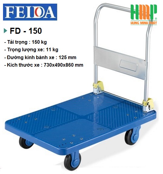 XE ĐẨY SÀN NHỰA FEIDA FD-150 (150KG)