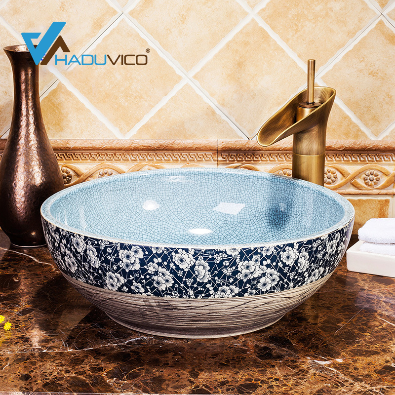 Lavabo sứ mỹ thuật độc đáo
