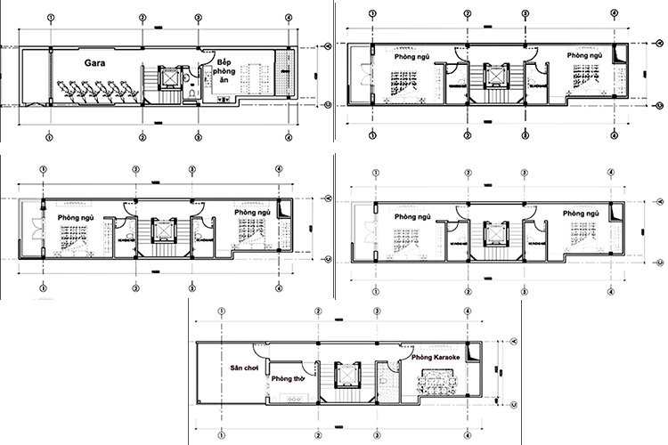 Thiết kế nhà ống mặt tiền 4m vừa ở vừa kết hợp cho thuê