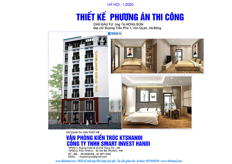 Thiết kế thi công nhà cho thuê 110m2