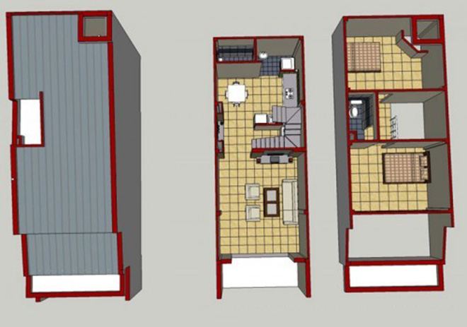 Tư vấn thiết kế nhà đẹp cấp 4 diện tích 4x13m đủ công năng với 190 tri